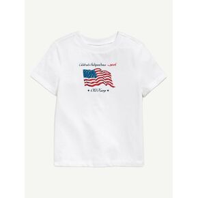 Old Navy Heritage 2006 Flag Graphic T-Shirt For Toddler - WHITE in Kuwait