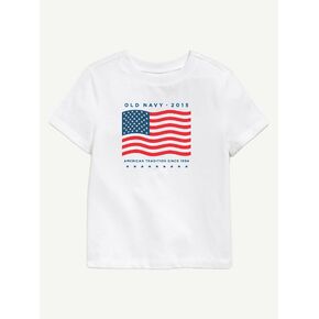 Old Navy Heritage 2015 Flag Graphic T-Shirt For Toddler - WHITE in Kuwait
