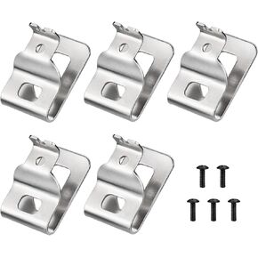 (5 عبوات) N268241 N086039 مشابك حزام من الفولاذ المقاوم للصدأ لأدوات الطاقة Dewalt 20V، متوافقة مع DCD980، DCD985، DCD980L2، DCD985L2، تتضمن براغي وخطاطيف أدوات الحفر in Kuwait