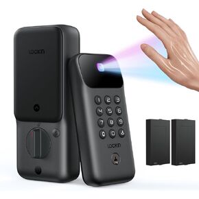 Lockin Veno Go Smart Deadbolt Lock with Touchless Palm Vein Recognition, Built-in Wi-Fi & Matter, 5-in-1 Keyless Entry, 7-Month Rechargeable Battery, ANSI Grade 3, IP53 Weather-Resistant in Saudi Arabia