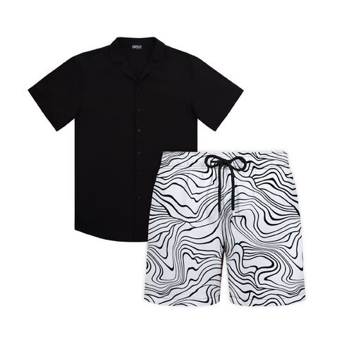 Capelle Miami Dark Tide - Men's Matching Resort Set in Saudi Arabia