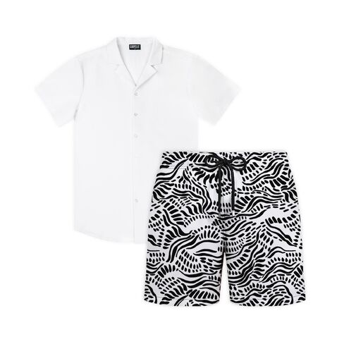 Capelle Miami Salt Frost - Men's Matching Resort Set in Kuwait