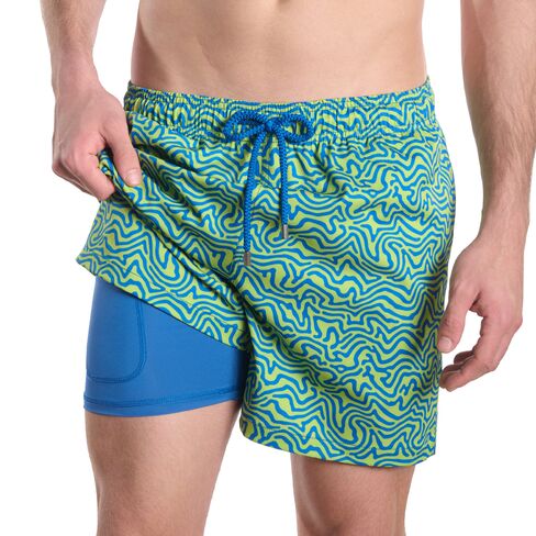 Capelle Miami Lime Wave - Men's Matching Resort Set in Saudi Arabia