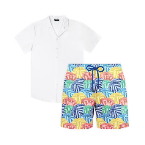 Capelle Miami Bayside Frost - Men's Matching Resort Set in Kuwait