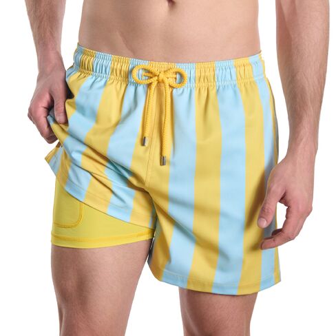 Capelle Miami Dad & Son Matching Swim Trunks - Coastal Cabana - Sun and Sky in Saudi Arabia