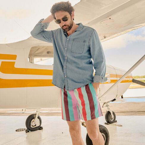 Capelle Miami Dad & Son Matching Swim Trunks - Coastal Cabana - Zest in Saudi Arabia