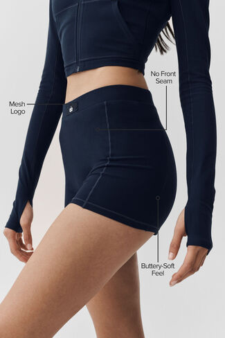 Alo Yoga Alosoft Sincere Micro Short - Navy in Kuwait
