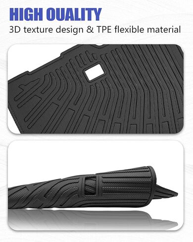 Cargo Liners Backrest Mat Compatible with Dodge Grand Caravan 7 Seat Accessories 2008-2021 Rear Trunk Mat Rear Seat Back Cover Protector All Weather Anti-Slip Split Dog Liner in Saudi Arabia
