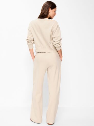 بنطال رياضي واسع الأرجل من الصوف عالي الخصر من Old Navy - Wish Bone in Saudi Arabia