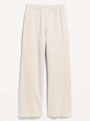 بنطال رياضي واسع الأرجل من الصوف عالي الخصر من Old Navy - Wish Bone in Saudi Arabia