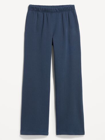 Old Navy High-Waisted Fleece Wide-Leg Sweatpants - Dusk Navy in Saudi Arabia