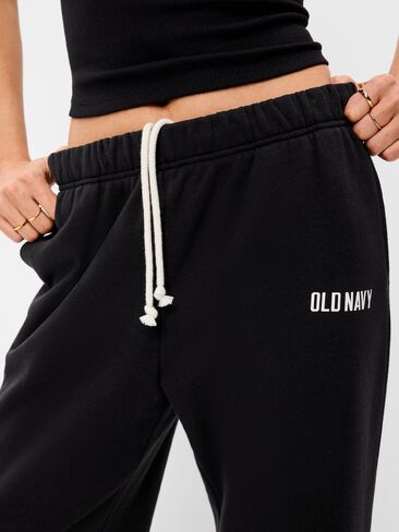 Old Navy High-Waisted Fleece Wide-Leg Sweatpants - Black Jack in Saudi Arabia