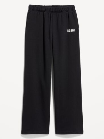 Old Navy High-Waisted Fleece Wide-Leg Sweatpants - Black Jack in Saudi Arabia