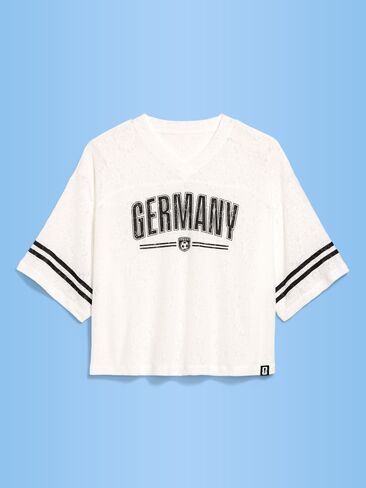 تيشيرت Old Navy كأس العالم لكرة القدم 26™ ألمانيا مربع الشكل دانتيل برقبة شكل V للنساء - ألمانيا in Saudi Arabia