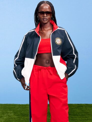Old Navy FIFA World Cup 26™ USA Oversized Track Jacket for Women - USA in Saudi Arabia