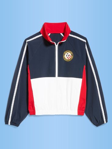 Old Navy FIFA World Cup 26™ USA Oversized Track Jacket for Women - USA in Saudi Arabia