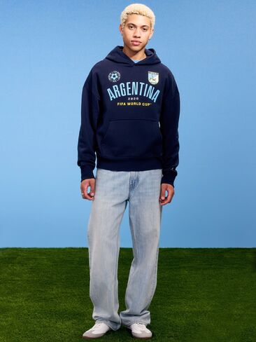 Old Navy FIFA World Cup 26™ Argentina Oversized Pullover Hoodie for Men - ARGENTINA in Saudi Arabia