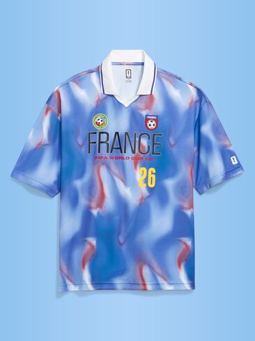 Old Navy FIFA World Cup 26™ France Lifestyle Collared Jersey T-Shirt for Men - France in Saudi Arabia
