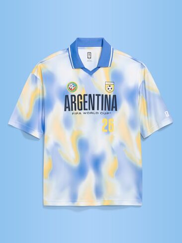 Old Navy FIFA World Cup 26™ Argentina Lifestyle Collared Jersey T-Shirt for Men - ARGENTINA in Saudi Arabia