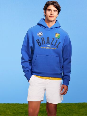 Old Navy FIFA World Cup 26™ Brazil Oversized Pullover Hoodie for Men - Brazil in Saudi Arabia