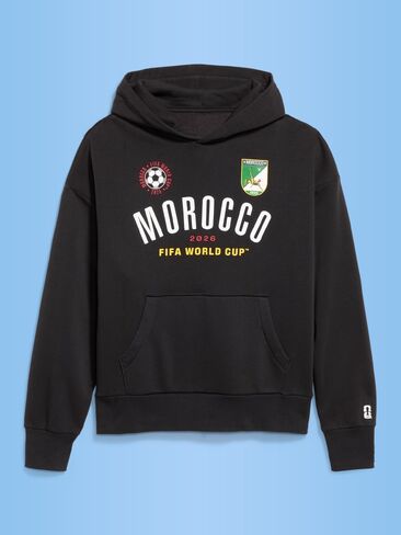 Old Navy FIFA World Cup 26™ Morocco Oversized Pullover Hoodie for Men - Morocco in Saudi Arabia