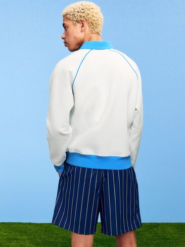 Old Navy FIFA World Cup 26™ Argentina Dynamic Fleece Collared Graphic Sweatshirt for Men - ARGENTINA in Saudi Arabia