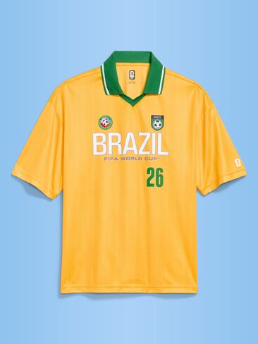 Old Navy FIFA World Cup 26™ Brazil Lifestyle Collared Jersey T-Shirt for Men - Brazil in Saudi Arabia