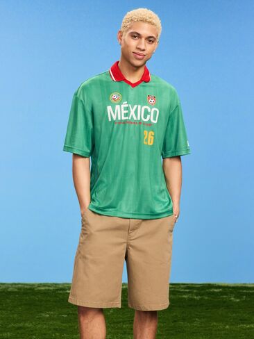 تيشيرت جيرسي بياقة بنمط الحياة المكسيكية لكأس العالم FIFA 26™ من Old Navy للرجال - المكسيك in Kuwait