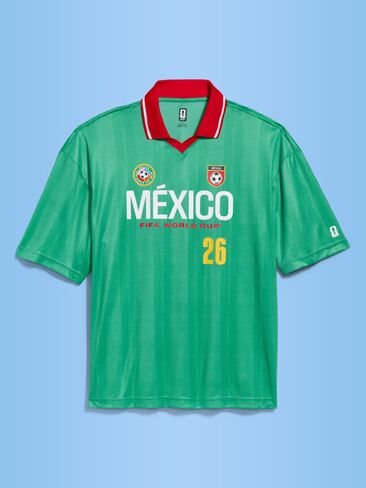 تيشيرت جيرسي بياقة بنمط الحياة المكسيكية لكأس العالم FIFA 26™ من Old Navy للرجال - المكسيك in Kuwait