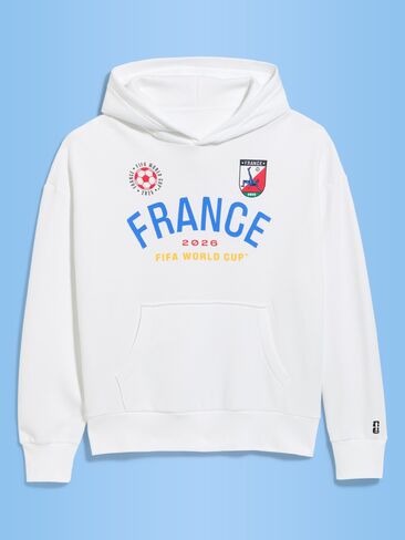 بلوفر بغطاء للرأس مقاس كبير من Old Navy كأس العالم FIFA 26™ France للرجال - فرنسا in Saudi Arabia