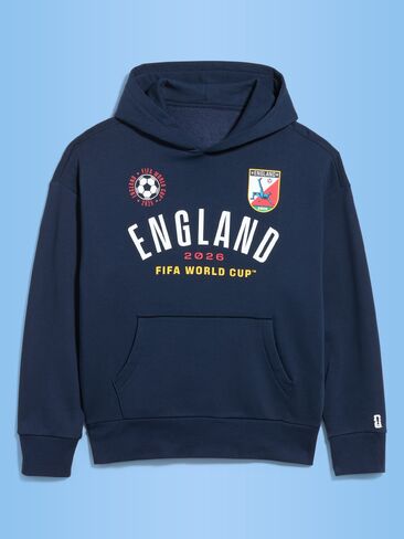 بلوفر بغطاء للرأس مقاس كبير من Old Navy كأس العالم FIFA 26™ إنجلترا للرجال - إنجلترا in Saudi Arabia