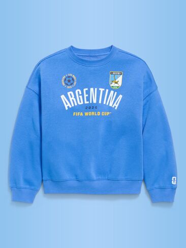 Old Navy سويت شيرت تونيك برسومات كبيرة الحجم للفتيات في كأس العالم لكرة القدم 26™ الأرجنتين من Old Navy - الأرجنتين in Kuwait