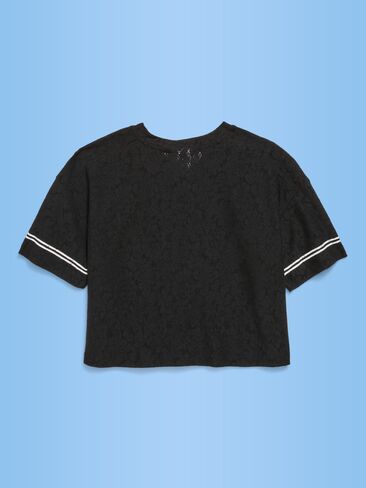 Old Navy FIFA World Cup 26™ Japan Boxy Lace V-Neck T-Shirt for Girls - Japan in Saudi Arabia