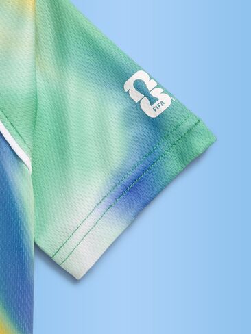 تي شيرت جيرسي بياقة نمط الحياة للجنسين من Old Navy كأس العالم FIFA 26™ البرازيل للأطفال الصغار - البرازيل in Kuwait