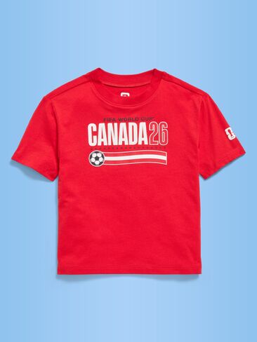 Old Navy FIFA World Cup 26™ Canada Oversized Unisex Graphic T-Shirt for Toddler - Canada in Saudi Arabia
