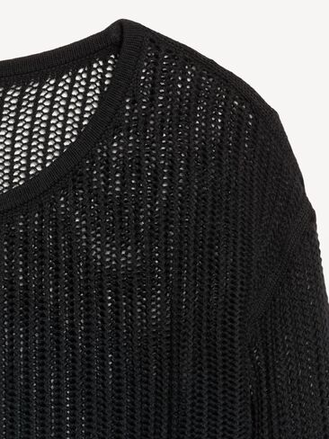 Old Navy Open-Stitch Cropped Sweater - Black Jack in Saudi Arabia