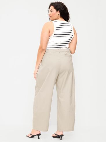 Old Navy Mid-Rise Twill Barrel-Leg Pants - A Shore Thing in Saudi Arabia