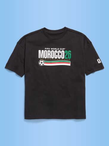 Old Navy FIFA World Cup 26™ Morocco Oversized Graphic T-Shirt for Boys - Morocco in Saudi Arabia