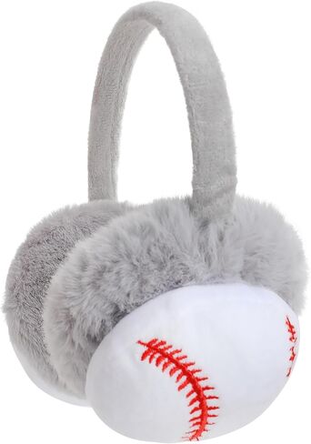 PURFUN Boys Girls Faux Fur Earmuffs Cute Cartoon Winter Warm Plush Ear Muffs Thermal Ear Warmers Outdoor Windproof Headwear in Saudi Arabia