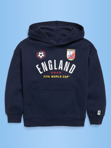 Old Navy FIFA World Cup 26™ England Oversized Pullover Hoodie for Boys - England in Saudi Arabia