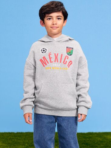 Old Navy FIFA World Cup 26™ Mexico Oversized Pullover Hoodie for Boys - Mexico in Saudi Arabia