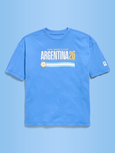 Old Navy FIFA World Cup 26™ Argentina Oversized Graphic T-Shirt for Boys - ARGENTINA in Saudi Arabia