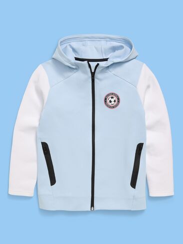 Old Navy Dynamic Fleece USA Full-Zip Graphic Hoodie for Boys - Sky Maintenance in Saudi Arabia