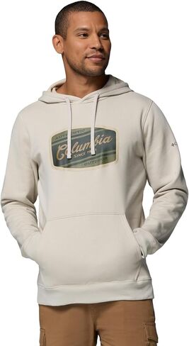 Columbia Mens Trek Graphic Hoodie, Dark Stone/Meadowland, Medium in Kuwait