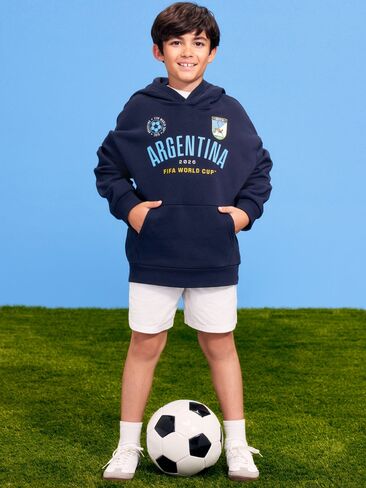 Old Navy FIFA World Cup 26™ Argentina Oversized Pullover Hoodie for Boys - ARGENTINA in Saudi Arabia