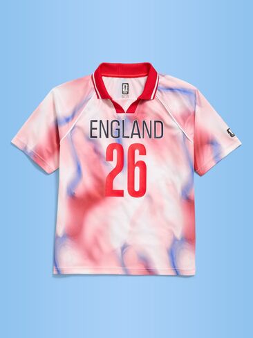تي شيرت جيرسي بياقة بنمط الحياة الإنجليزية لكأس العالم FIFA 26™ Old Navy للأطفال - إنجلترا in Kuwait