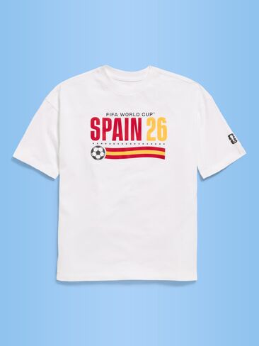 Old Navy FIFA World Cup 26™ Spain Oversized Graphic T-Shirt for Boys - Spain in Saudi Arabia
