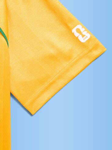 تيشيرت جيرسي بياقة بنمط حياة البرازيل لكأس العالم FIFA 26™ من Old Navy للأطفال - البرازيل in Kuwait