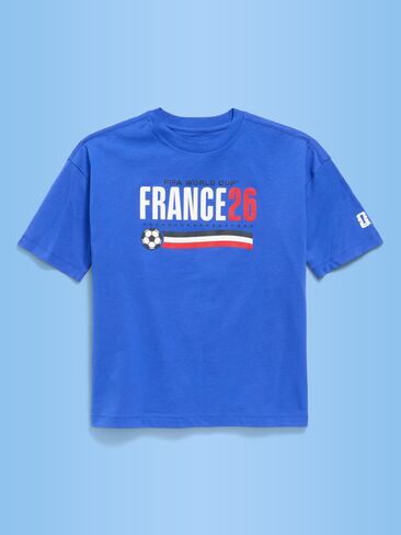 Old Navy FIFA World Cup 26™ France Oversized Graphic T-Shirt for Boys - France in Saudi Arabia