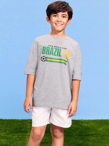Old Navy FIFA World Cup 26™ Brazil Oversized Graphic T-Shirt for Boys - Brazil in Saudi Arabia